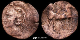 Cartaghinians Bronze Calco 7,11 g, 24 mm Hispania 220-209 BC gF