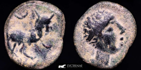 Castulo Bronze Semis 4,30 g. 19 mm. Hispania, Linares Jaén 180-150 B.C. gVF