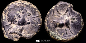 Castulo Bronze Semis 3,76 g. 16 mm. Hispania, Linares Jaén 180-150 B.C. gVF