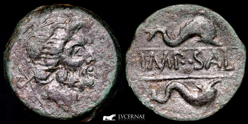 Ancient Hispania - KETOVION-SALACIA, Bronze as (13,15 g, 27 mm.). Alcácer do Sal...