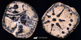 Malaca bronze 1/4 Calco 2,40 g. 12 mm. (Malaga) 220-200 B.C. gVF