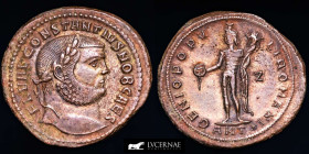 Constantius I Æ Bronze Follis 12,57 g. 29 mm. Antioch 299 AD AU (About Uncirculated)