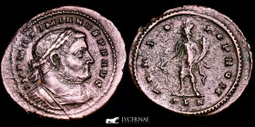 Galerius as augustus Bronze Follis 7,88 g., 30 mm. Londinum 307 A.D. Choice very fine