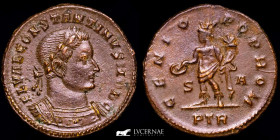 Constantine I Caesar Bronze Æ Large Follis 6.40 g., 25 mm. Trier 307 A.D. Good very fine (MBC+)