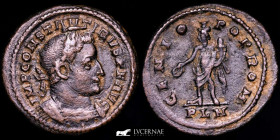 Constantine I Bronze Large Follis 7,25 g. 25 mm. Londinum 307 A.D. Good very fine