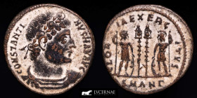 Constantine I Bronze Follis 2,60 g. 18 mm. Antioch 335 A.D. Near extremely fine