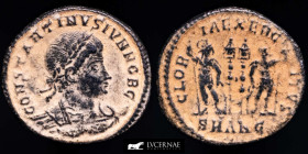 Constantine II Bronze Follis 2.20 g., 17 mm. Antioch 330-333 A.D. Good fine