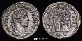 Constantius II Bronze Follis 2.23 g. 18 mm Aquileia 337-350 A.D. Good very fine (MBC+)
