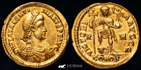 Valentinian III Gold Solidus 4.48 g 22 mm. Rome 440-445 AD Extremely fine