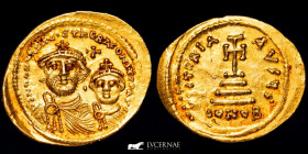 Heraclius Gold Solidus 4,48 g. 24 mm. Constantinople 616-625 A.D. EF