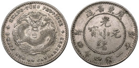China: Kwangtung Province Guangxu 1890-1908 Silver 20 Fen Extremely Fine