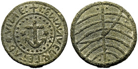 Malacca: Portuguese Colonial Manuel I 1495-1521 Tin Bastardo Very Fine for issue, rare