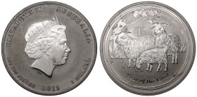 Australia Elizabeth II 2015 Silver 1 Dollar Year of the Goat
