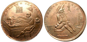 Middlesex Circa 1790 Copper Halfpenny Token About Uncirculated, weak strike rev. off centre
