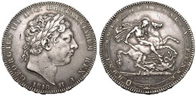 1818 Silver Crown LVIII on edge Good Very Fine