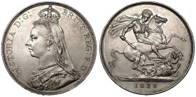1889 Silver Crown Extremely Fine