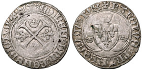 France Charles VII ND (1455) Silver 1 Blanc About Good Very Fine