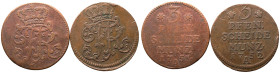 Germany: Kingdom of Prussia Friedrich II 1752, 175* Copper 2x 3 Pfennigs