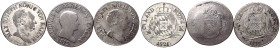 Germany: Bavaria/Baden 1819-1821 Silver 3x 6 Kreuzer