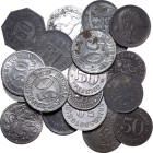 Weimar Republic Mixed Metals 21x 50 Pfennig Notgeld