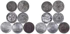 Germany: Emergency Coinage Weimar Republic 1918-1924 Iron 7x 25 Pfennig