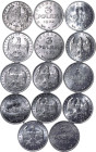Weimar Republic Aluminium 14x 'Weimar Constitution' 3 Marks