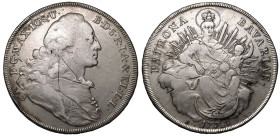 Germany: Electorate of Bavaria Maximilian III Joseph 1775 Silver Taler Good Fine, scratches