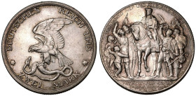 Germany: Prussia Wilhelm II 1913 Silver 2 Mark 100th Anniversary of the Declaration of War Against Napoleon Extremely Fine