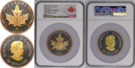 Canada Elizabeth II 2021 Silver 50 Dollars Maple Leaf in Motion 5oz Proof NGC PF 70 ULTRA CAMEO Boxed