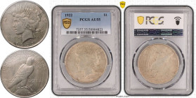 United States Peace dollars 1922 Silver 1 Dollar PCGS AU55