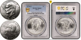 United States Federal Republic 1976 S Silver 1 Dollar United States 200th Anniversary of Independence PCGS MS62