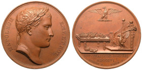 France: First French Empire Napoleon I 1806 Bronze Medal Sovereignties granted by Napoleon