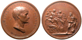 France: Consulate Napoleon Bonaparte 1800 Bronze Medal Napoleon and the Three Fates