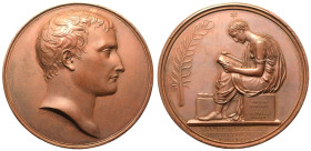 France: Consulate Napoleon Bonaparte 1802/03 Bronze Medal The Organisation of Public Education