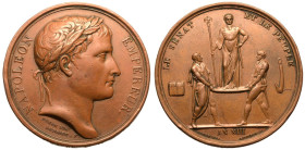 France: First French Empire Napoleon I 1804 Bronze Medal Coronation of the Emperor