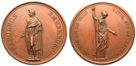 France: First French Empire Napoleon I 1804 Bronze Medal The Decree of the Napoleonic Code