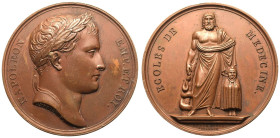 France: First French Empire Napoleon I 1805 Bronze Medal Celebrating Medical Schools