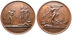 France: First French Empire Napoleon I 1805 Bronze Medal Napoleon at SchÃ¶nbrunn