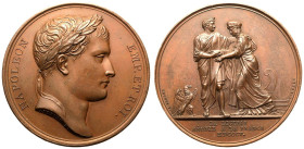 France: First French Empire Napoleon I 1805 Bronze Medal The annexation of Liguria by France
