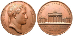 France: First French Empire Napoleon I 1806 Bronze Medal Napoleon's Entry into Berlin