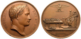 France: First French Empire Napoleon I 1806 Bronze Medal Sovereignties granted by Napoleon