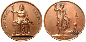 France: First French Empire Napoleon I 1809 Bronze Medal English attack on Antwerp and Napoleon at Schonbrunn