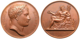 France: First French Empire Napoleon I 1812 Bronze Medal Commemorating the French Army at Borysthene