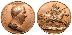 France: First French Empire Napoleon I 1813 Bronze Medal Celebrating the Battle of Lutzen