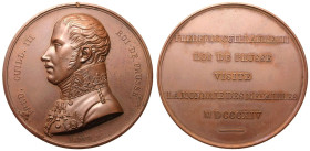 France: First French Empire Napoleon I 1814 Bronze Medal King of Prussia's Visit to Paris Mint