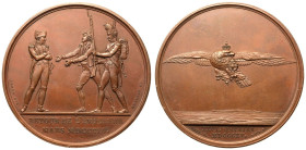 France: First French Empire Napoleon I 1814 Bronze Medal Napoleon's Return from the Island of Elba
