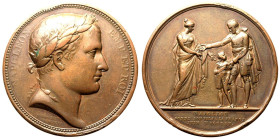 France: First French Empire Napoleon I 1815 Bronze Medal Napoleon's Final Abdication