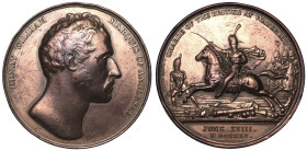 1815 Bronze Medal Charge of the Second Brigade at the Battle of Waterloo