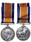 1914-1918 Silver British War Medal Cpl. N. K. Livingstone. A.S.C. Cleaned, Very Fine; replacement ribbon