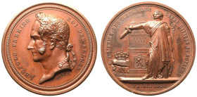 Belgium Leopold I 1848 Bronze Medal Corps de la Garde Good extremely fine